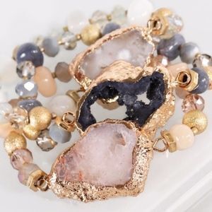 Natural Beads Bracelet - 3 colors